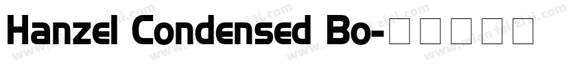 Hanzel Condensed Bo字体转换